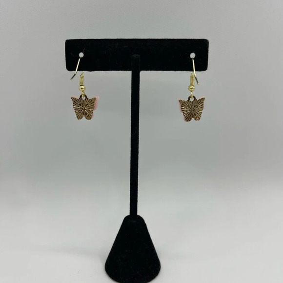 3 for $20 Delicate Pink Butterfly Dangle Earrings “You Pick 3” - Picture 7 of 7